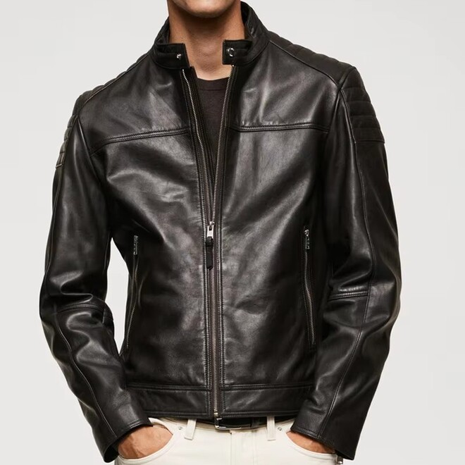 Mens High Quality Street Wear Leather Jacket