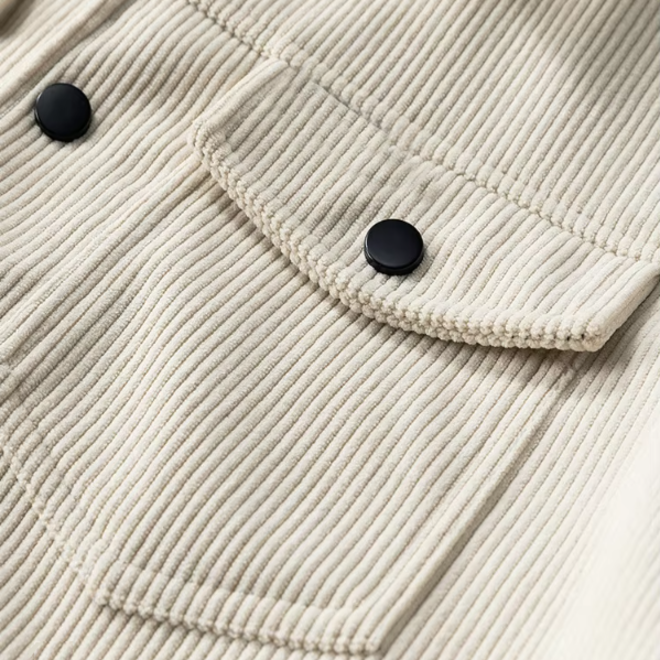 Casual Cool Light Plush Pocket Button Mens Jacket