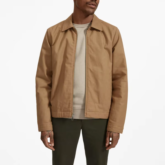 High Quality Mens Filled Cotton Zipper Jacket