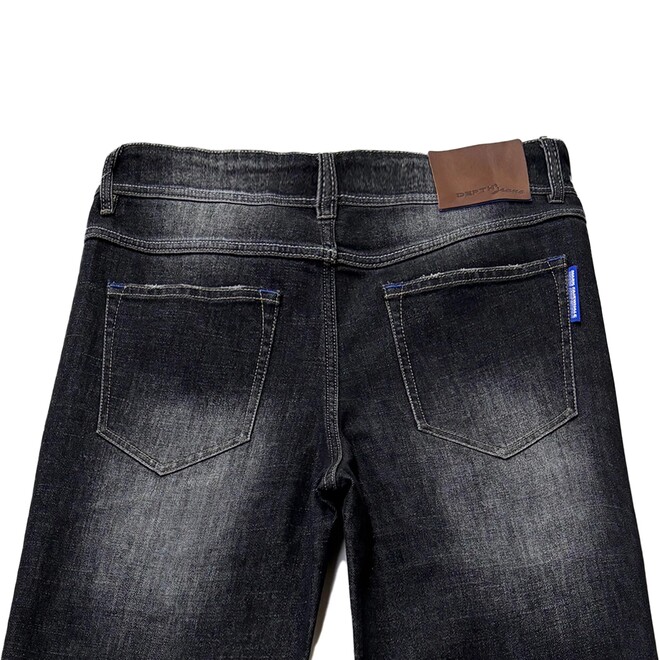 Mens Gradient Straight Mid Waist Jeans
