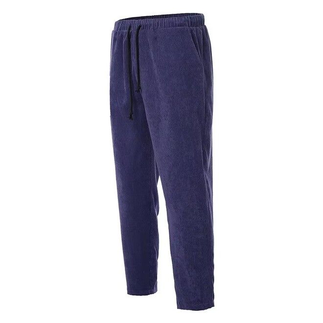 Mens Corduroy Loose Casual Straight Leg Pants