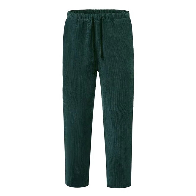 Mens Corduroy Loose Casual Straight Leg Pants