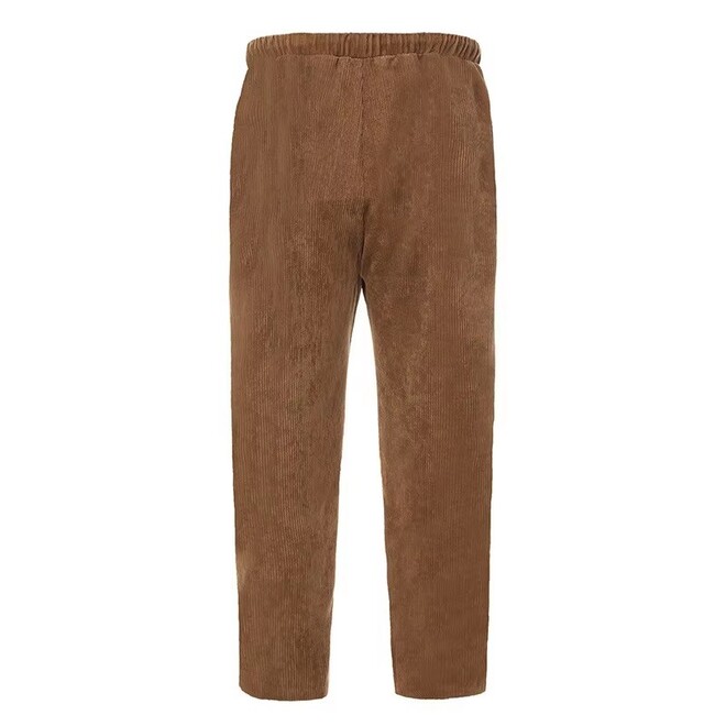 Mens Corduroy Loose Casual Straight Leg Pants