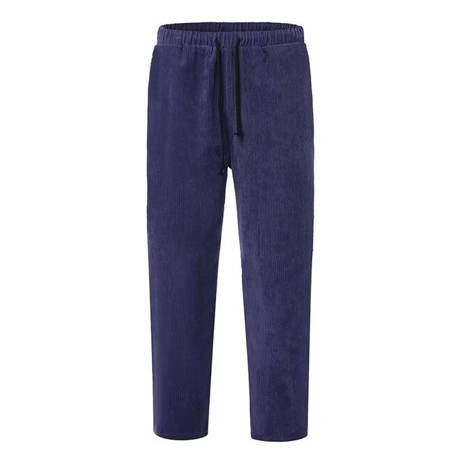 Mens Corduroy Loose Casual Straight Leg Pants