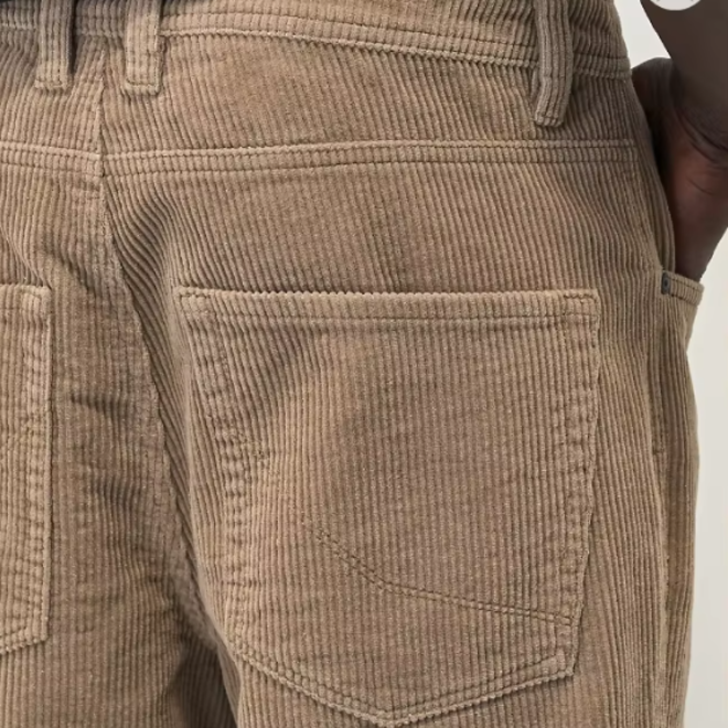Autumn Loose Straight Corduroy Mens Trousers