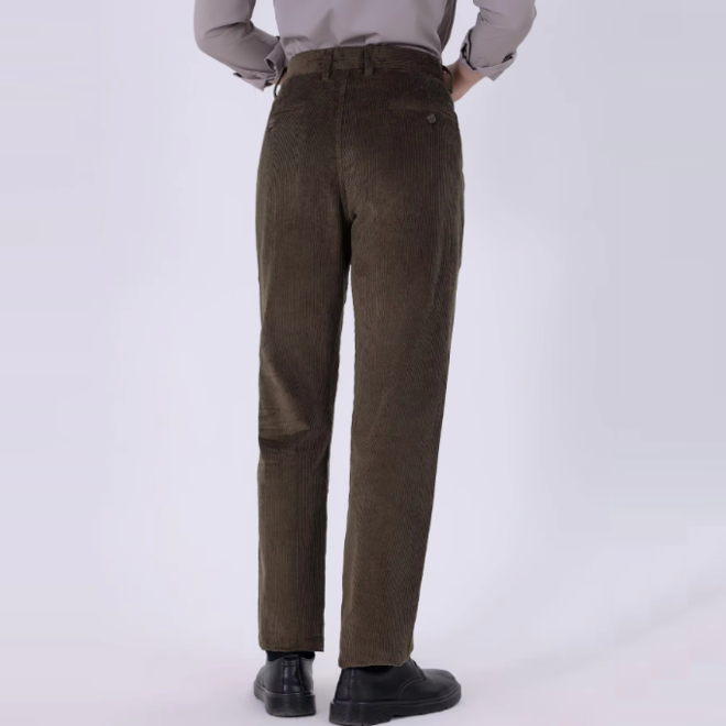 Mens High End Business Casual Corduroy Pants
