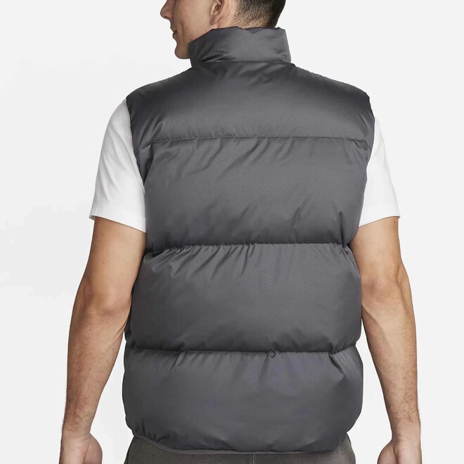 Stand Collar Zipper Pocket Quilted Down Puffer Mens Vest