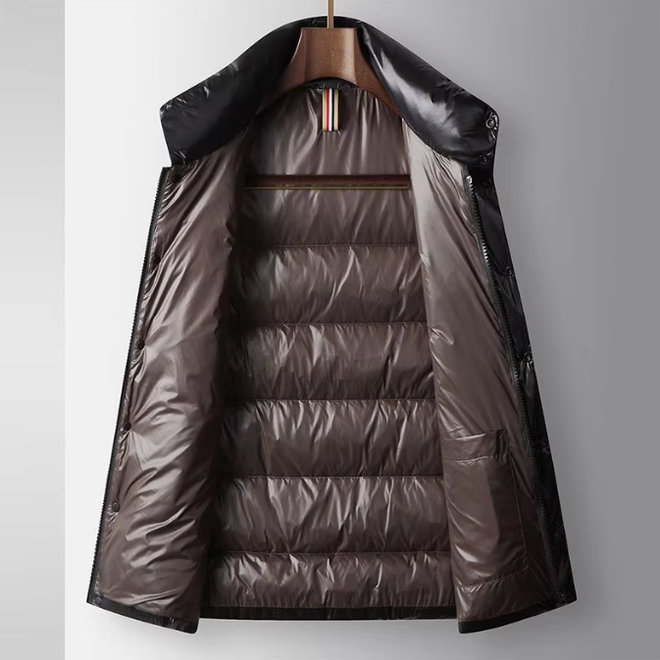 Mens Autumn Youth Casual Thickened Zipper Closure Down Vest