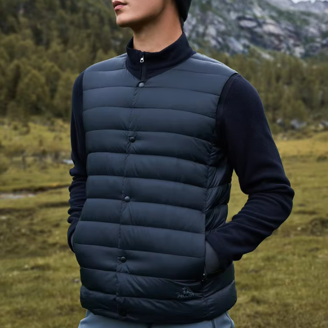 Mens Casual Outdoor 800 Filling Lightweight Warm Mountaineering Windproof Ribs Down Jacket