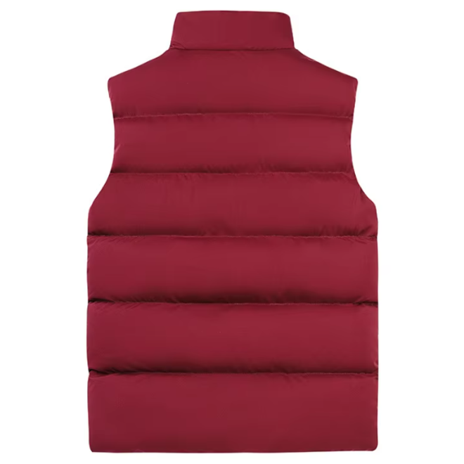 Mens Casual Autumn Down Vest with Zippers