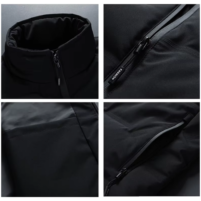 Wholesale 3 Pcs of High End Stand up Collar Down Vest